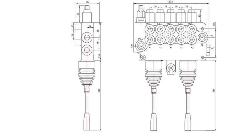ZAWÓR HID. 5xP80   2x JOYSTICK