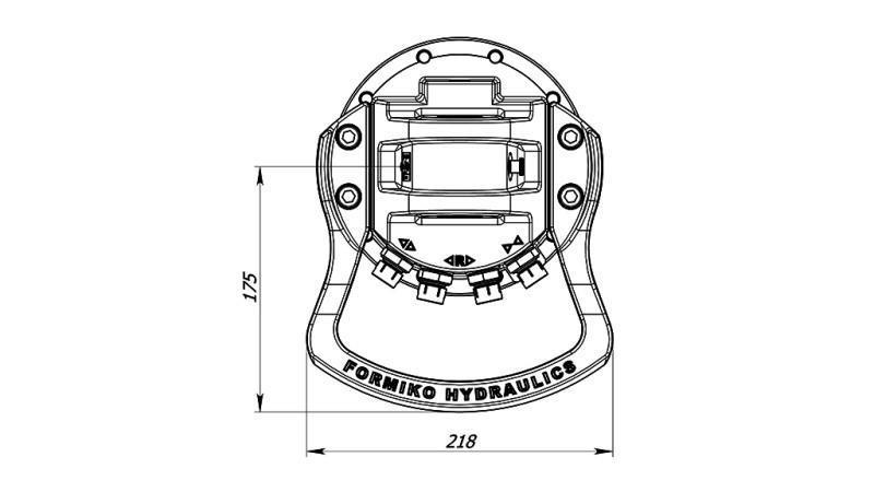 ROTADOR HIDRÁULICO 5500/3250 KG CON EJE