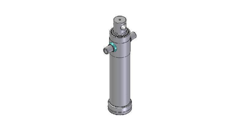 4024F - CYLINDER TELESCOPICZNY STANDARDOWY/OTWÓR 2 ETAPY SKOK 795 ŚREDNICA 106
