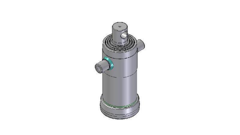 4041F -TELESCOPIC CYLINDER STANDARD/HOLE 4 STAGES STROKE 1040 FI 152