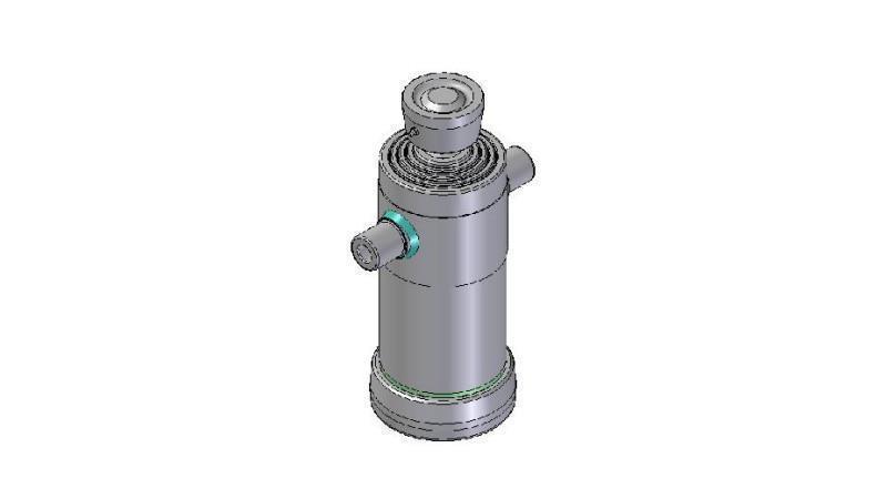 4041S -CYLINDER TELESCOPICZNY STANDARD/BALL 4 ETAPY SKOK 1040 ŚREDNICA 152