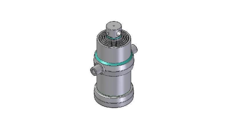 5006F -TELESCOPIC CYLINDER STANDARD/HOLE 5 STAGES TRAVEL 1500 FI 190