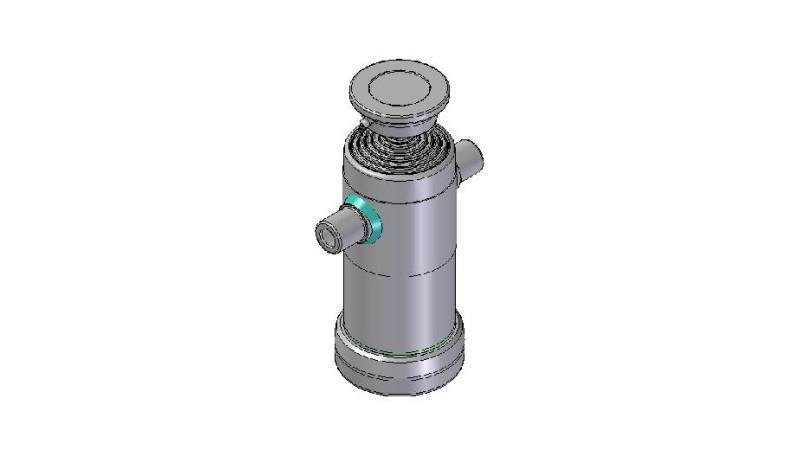 6004S - TELESCOPIC CYLINDER STANDARD/BALL 6 STAGES STROKE 1245 DIAMETER 124