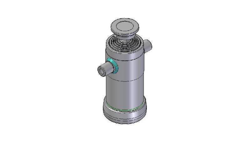 6008S -TELESCOPIC CYLINDER STANDARD/BALL 6 STAGES STROKE 1480 DIAMETER 152