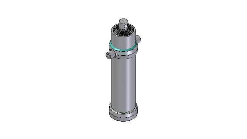 6025F -TELESCOPISK CYLINDER STANDARD/HUL 6 TRIN BEVÆGELSE 3585 DIAMETER 170