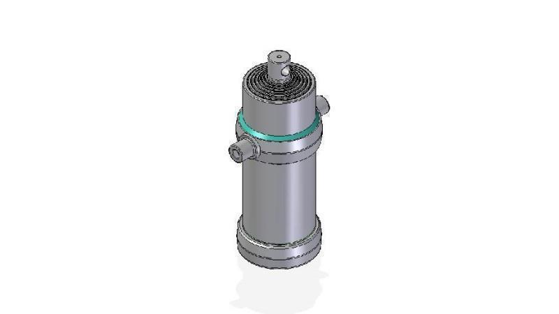 7021F -CYLINDER TELESKOPOWY STANDARDOWY/OTWÓR 7 ETAPÓW SKOKU 2955 ŚREDNICA 190