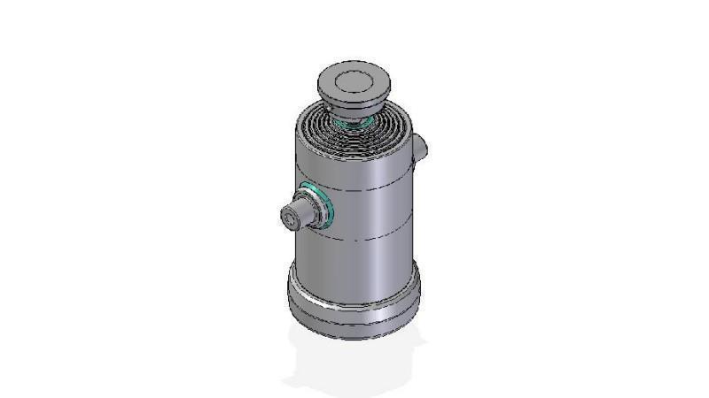 7033S -CYLINDER TELESCOPICZNY STANDARD/BALL 7 ETAPÓW SKOK 2272 ŚREDNICA 240
