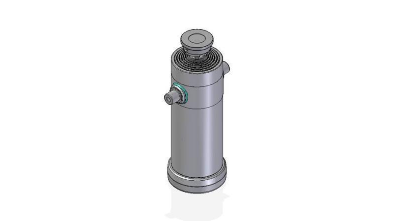 7038S -CYLINDER TELESKOPOWY STANDARD/KULKA 7 ETAPÓW PRZESUNIĘCIA 3884 ŚREDNICA 240