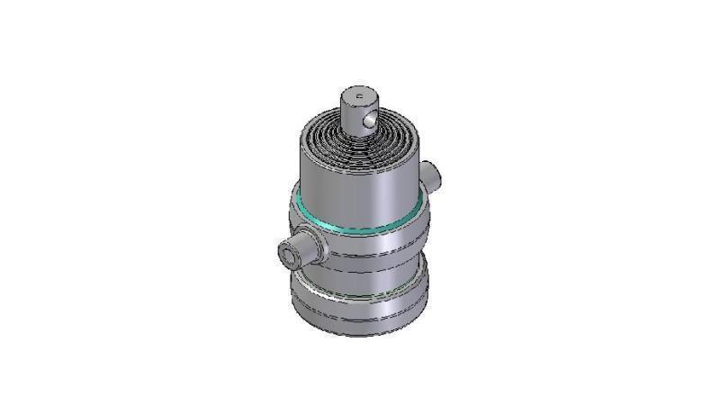 8002F -CYLINDER TELESKOPOWY STANDARDOWY/OTWÓR 8 ETAPÓW SKOKU 1540 ŚREDNICA 190