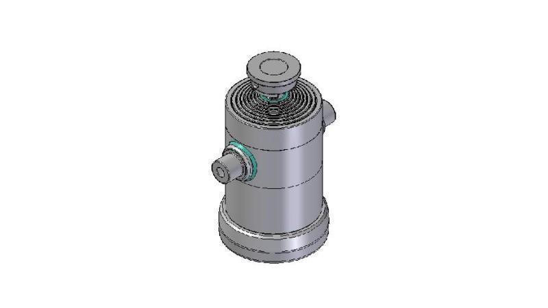 8034S -CYLINDER TELESKOPOWY STANDARD/KULKA 8 ETAPÓW SKOKU 2780 ŚREDNICA 270