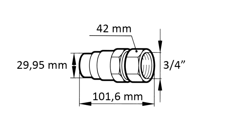 SNELKOPPELING GRAVER FFH MAN 3/4 48MM