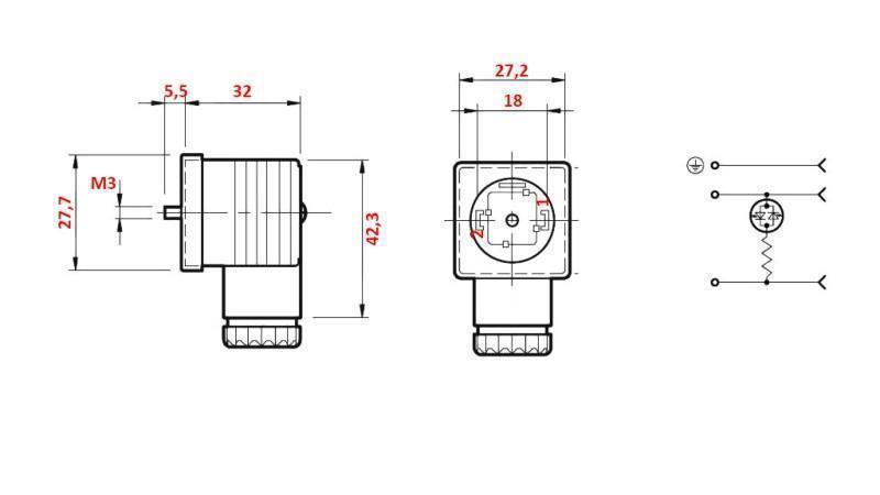 SÄHKÖINEN LIITIN LED 70-250 V AC
