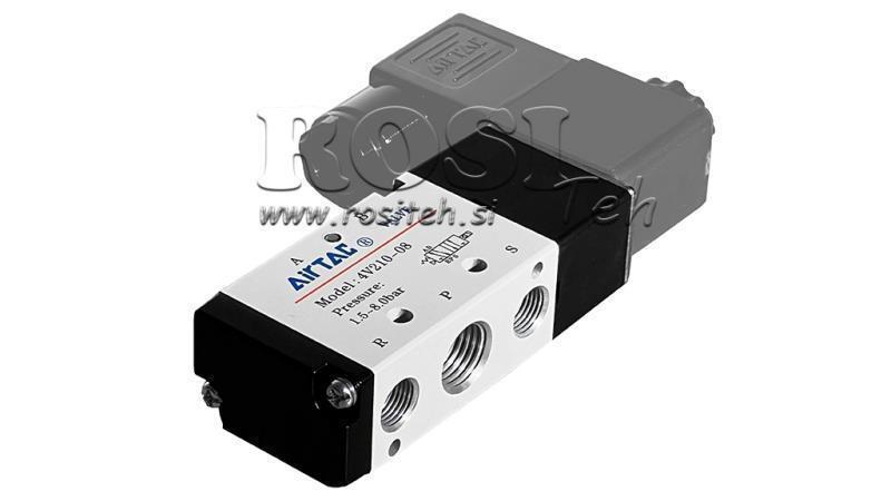 ELEKTRYCZNY ZAWÓR PNEUMATYCZNY 3/2 MONOSTABILNY 1/4 PRT-0832-BCV