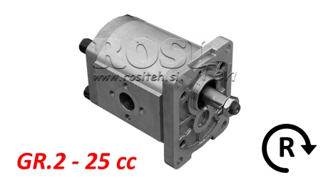 HYDRAULINEN PUMPPU GR.2 25 CC OIKEA - FLANGEET