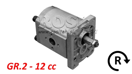 HYDRAULINEN PUMPPU GR.2 12 CC OIKEA - FLANGE