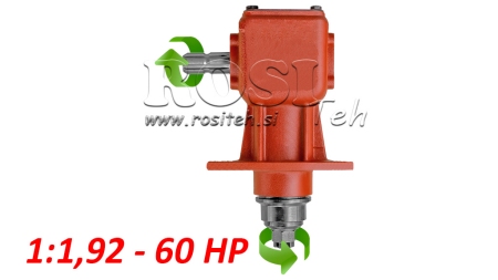 PRZEKŁADNIA KĄTOWA LF-140J 1:1.92 (60HP-44KW)