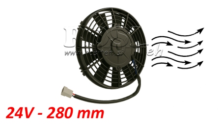 VENTILATEUR AXIAL 280MM PULL 24V