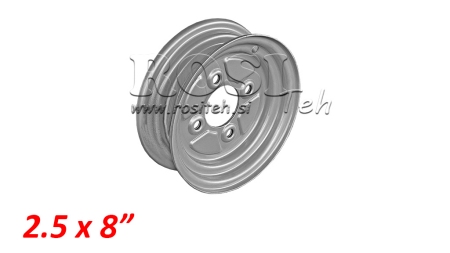 RIM 2.50X8 (4.00-8 GUMIHOZ)