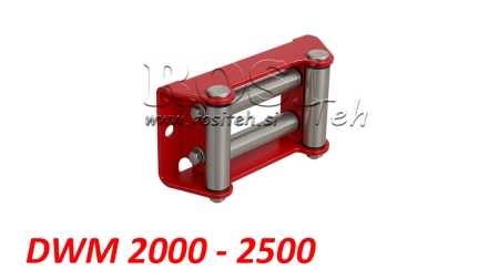 GUÍA RODANTE PARA CABLE DE ACERO DWM 2000-2500