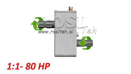 PRZEKŁADNIA DO CIĄGNIKA - INWERSJA 1:1 (80HP-60KW) MĘSKA-MĘSKA