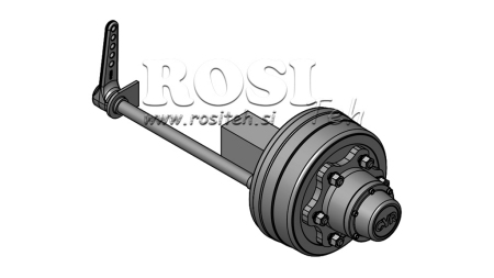 OSIE Z HAMULCAMI 5.250 kg l.290 mm