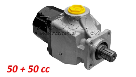HYDRAULICZNA POMPA TŁOKOWA TANDEM 50+50CC