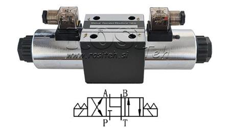 HYDRAULINEN ELEKTROMAGNETTINEN VENTTIILI KV-4/3 CETOP 5 12/24/230V N6