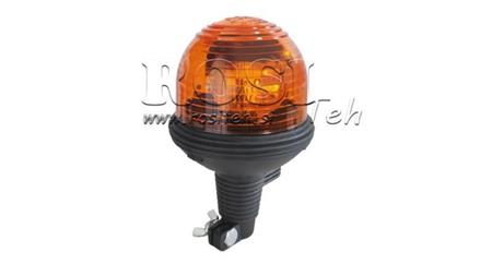 LUZ ROTATIVA 12 V FLEXIBLE CON CÚPULA DE POLICARBONATO