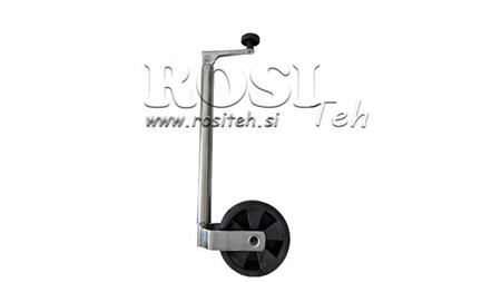 NOGA WSPOROWA Z KÓŁKIEM DO PRZYCZEP 35mm 75 kg