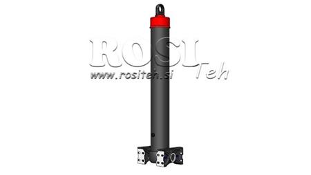 TELESCOPIC CYLINDER DO PRZYCZEPY WYWRACAJĄCEJ 5-stopniowy SKOK-7100mm 42Ton