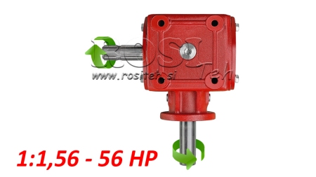PRZEKŁADNIA KĄTOWA 1:1.56 (56HP-43KW)