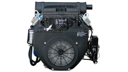motor de gasolina 614cc-14.9kW-3,600 RPM-E-KW25.4x72-arranque eléctrico