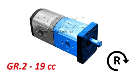 POMPA HYDRAULICZNA 20C19X067 PRZÓD GR.2 19 CC PRAWA