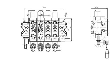 HYDRAULINEN VENTTIILI 4xPC70