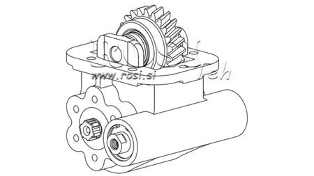 WYJŚCIE DO POMPY HYDRAULICZNEJ - IVECO 2855