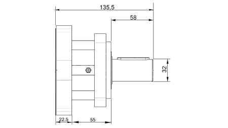 LEJERFLANGE TIL HYDRAULIKMOTOR MP-MR