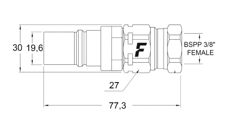 MOŠKA HITRA SPOJKA ZA MULTI-FASTER 3/8 - MOBILNI DEL
