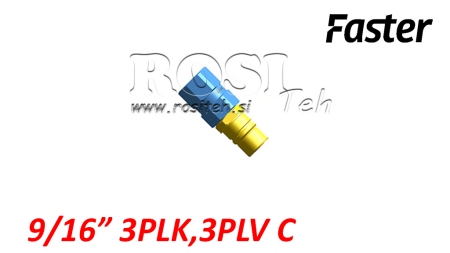 ZŁĄCZE SZYBKIE MĘSKIE DO MULTI-FASTER 9/16 3PLK 3PLV C CZĘŚĆ RUCHOMA