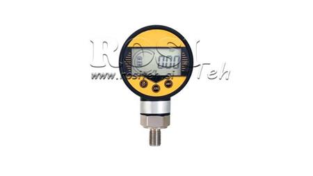 MANOMETER CYFROWY DN63 WERTYKALNY 0 - 600 BAR - 1/4