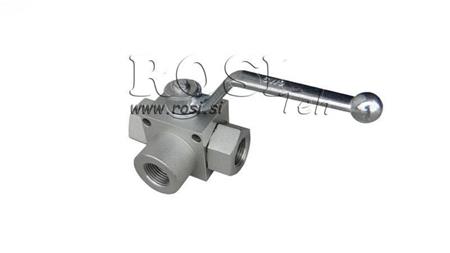 RĘCZNY ZAWÓR 3-DROGOWY RS3 1 - 350BAR - 180 lit