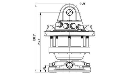 ROTADOR HIDRÁULICO 4500/2250 KG CON BRIDA