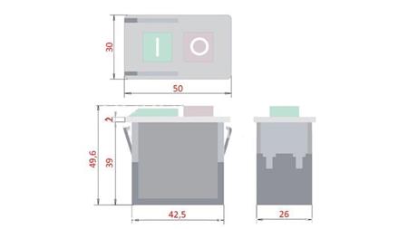 KATKAISU Kytkin on/off 5E4 250V 6A