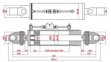 SPECJALNY ŚCISK HYDRAULICZNY - KLASA 4 115/50-250 (180-380KM)(45.2mm)