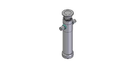 2038S - CYLINDER TELESCOPICZNY STANDARDOWY/KULKA 3 ETAPY SKOK 1490 ŚREDNICA 95