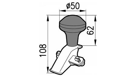 MANIJA-BOLA PARA VOLANTE DIÁMETRO DE LLANTA 360, 390, 400, 435