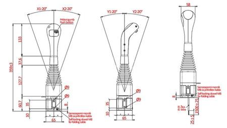 JOYSTICK NIMCO DO WCIĄGARKI KROGLE - 1x PRZYCISK