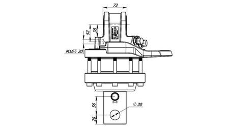 ROTADOR HIDRÁULICO 5500/3250 KG CON EJE