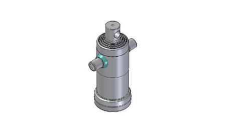 3041F - CYLINDER TELESCOPICZNY STANDARDOWY/OTWÓR 4 ETAPY SKOK 670 ŚREDNICA 124