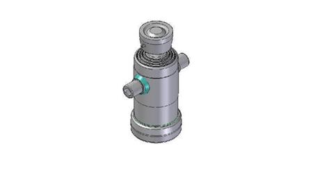 3041S - CYLINDER TELESCOPICZNY STANDARDOWY/KULKA 4 ETAPY SKOK 670 ŚREDNICA 124