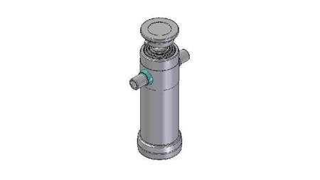 3064S - CYLINDER TELESCOPICZNY STANDARDOWY/KULKA 4 ETAPY SKOK 910 ŚREDNICA 112